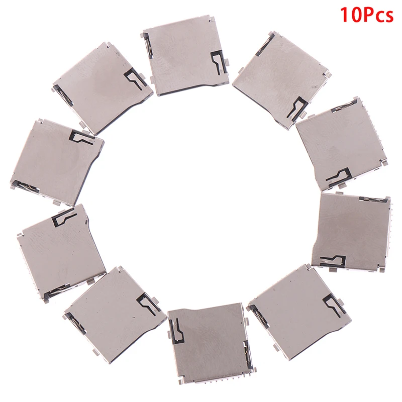 10pcs Push-Push Type TransFlash TF Micro SD Card Socket Adapter Automatic PCB Connector