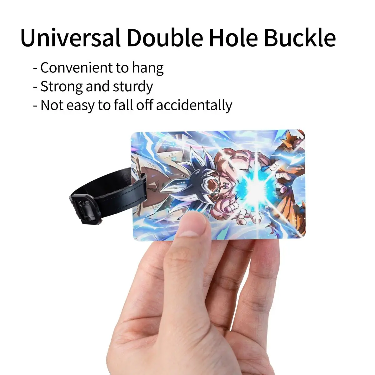 Étiquettes de bagage Manga de dessin animé végéta personnalisées pour valises, nouveauté mignonne, couverture de confidentialité, nom, carte d'identité