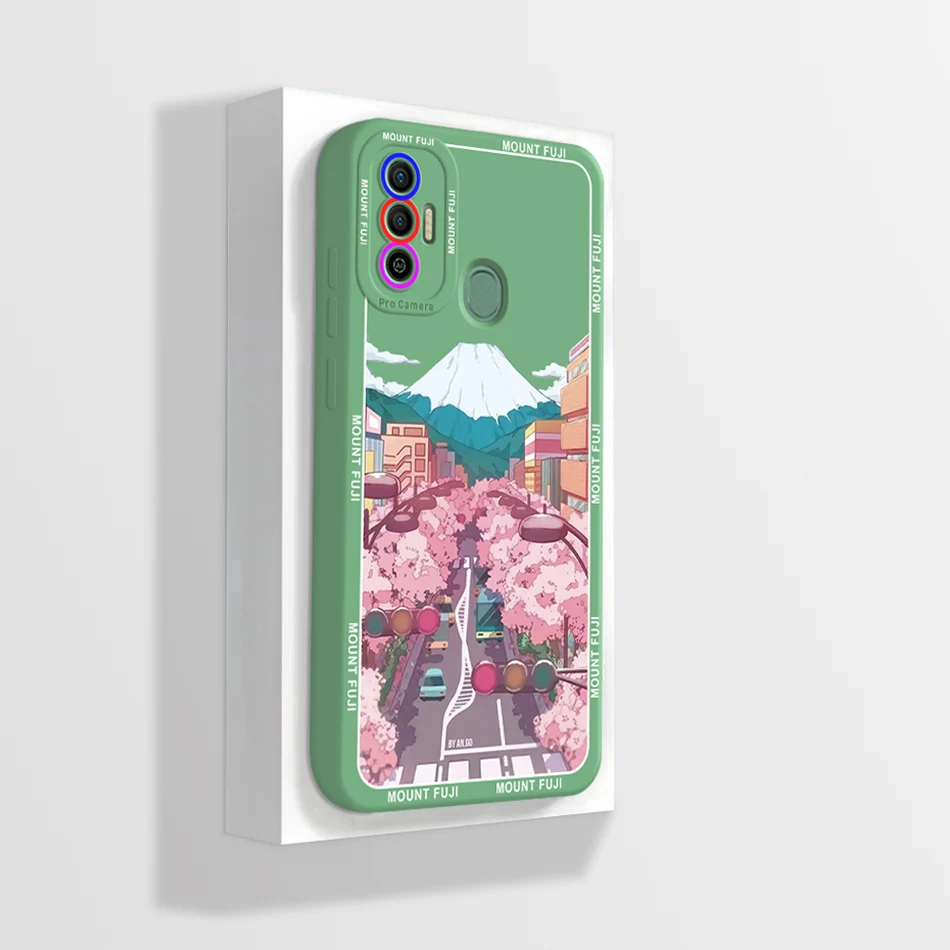 For TECNO Spark 7 Case Cute Cartoon Flowers Painting Phone Case Soft Silicone Back Cover For Tecno Spark 7 Pro 7p 7T Spark7 Capa