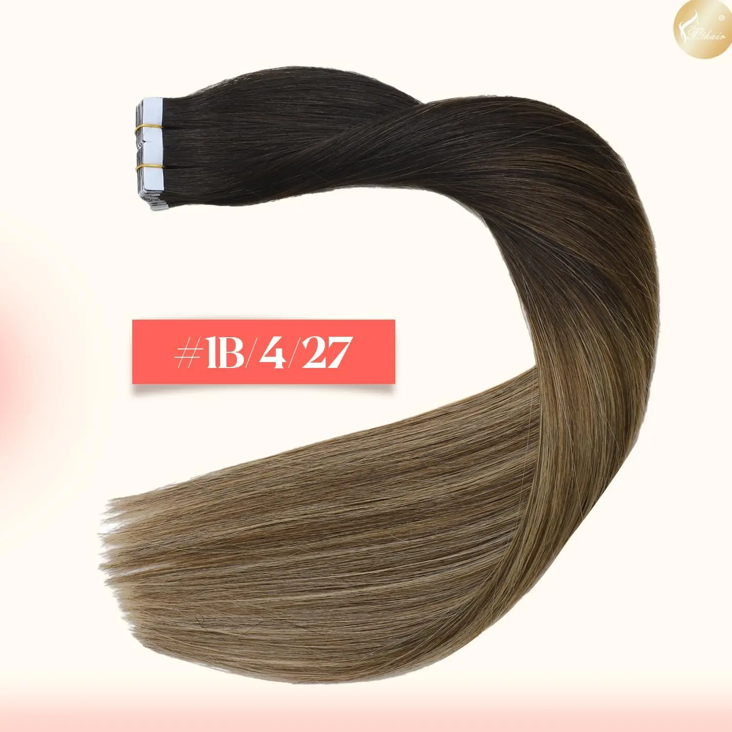 شريط غير مرئي في وصلات الشعر البشري 1B سلس بولي Skin لحمة الجلد حقن ملحقات 20-40 قطعة حزمة لسهولة الاستخدام