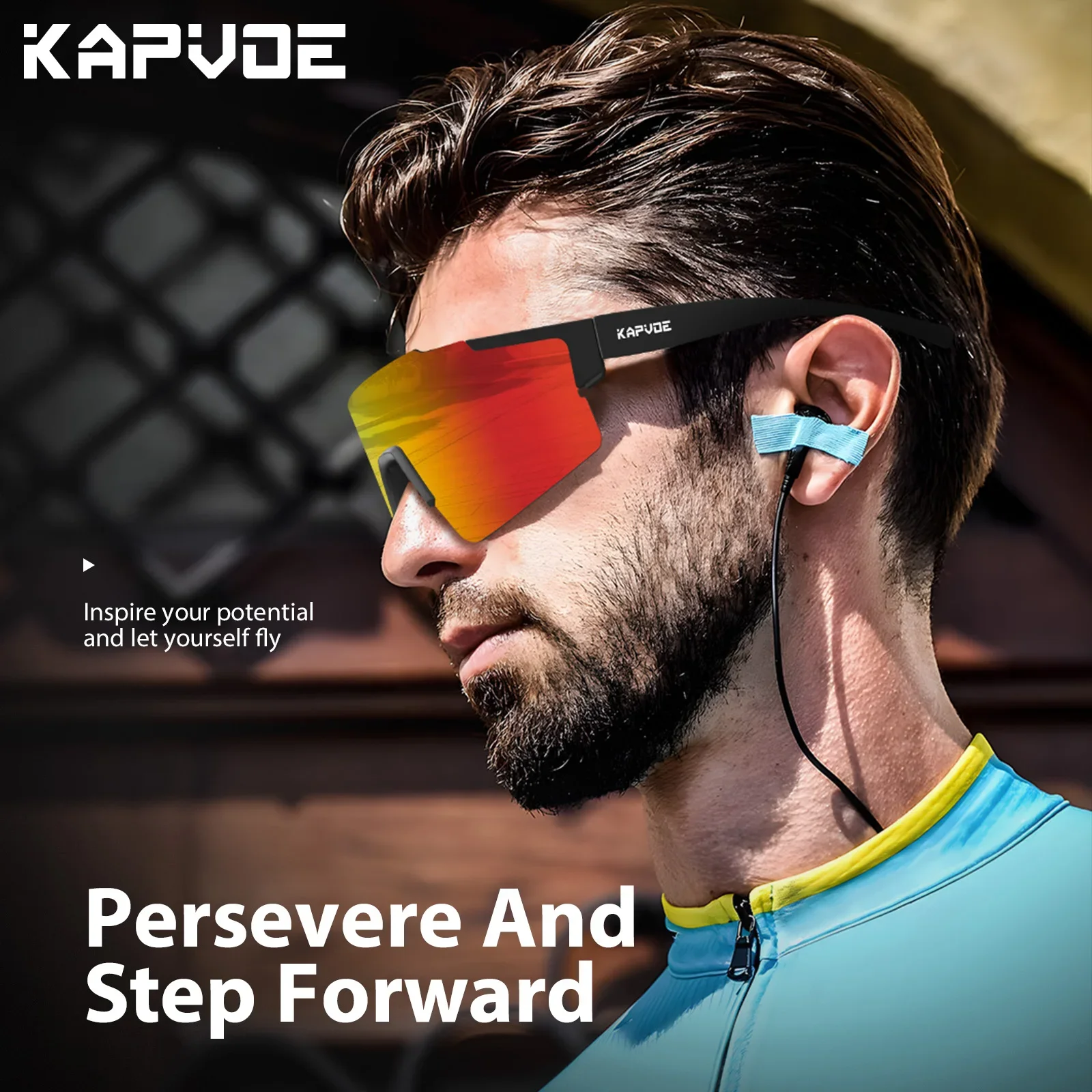 KAPVOE Cycling Goggles Women Bicycle UV400 Road Driving Bike Glasses Men Mountain Climbing Cycling Outdoor Sports Sunglasses