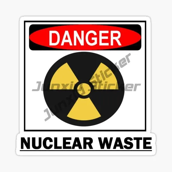Nuclear Radiation Car Sticker Creative Patterns Vinyl Sticker Trunk Window Decor Fashion Accessories