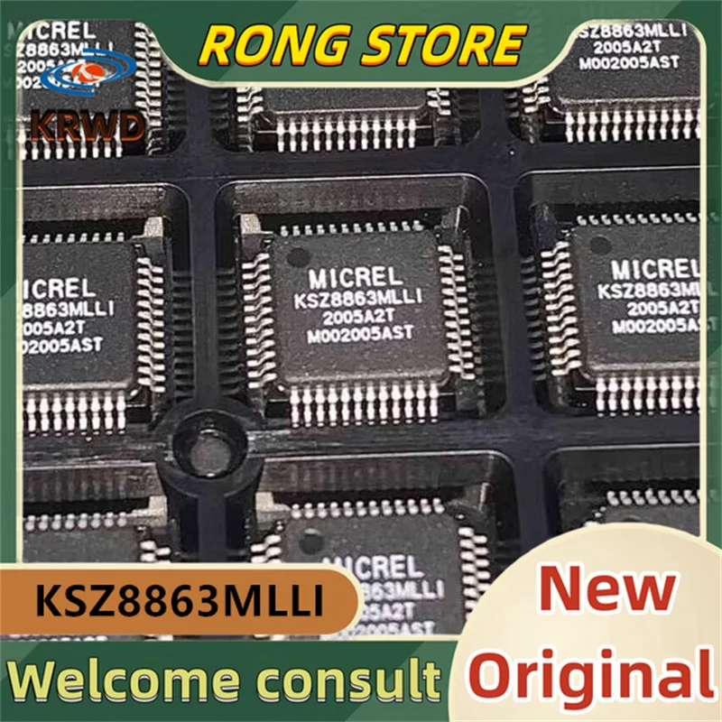 5PCS KSZ8863MLLI   New and Original KSZ8863  KSZ8863MLLI-TR LQFP-48