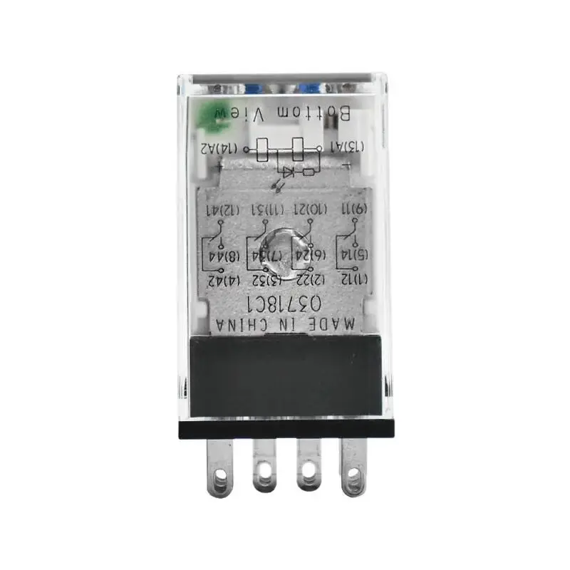 OMRON  MY2IN MY4IN-GS-R General Purpose Relay 4PDT 6A 24VDC/220-240VAC Lockable Test Button Mechanical Indicator LED Socketable view 5