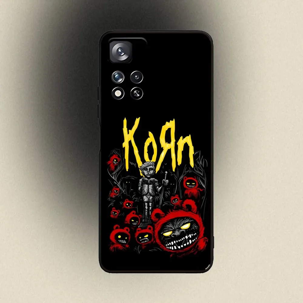 K-Korn Rock Band Phone Case For Samsung Galaxy A20,A21s,A22,A31,A32,A52,A53,A72,73,A80,A91 Soft Black Cover