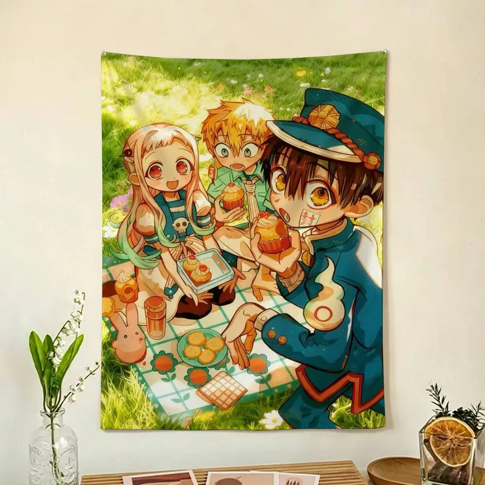 Movie Hot Toilet Bound Hanako Kun Anime Flag Digital Printing Banner for Garage Wall Out Door Decoration