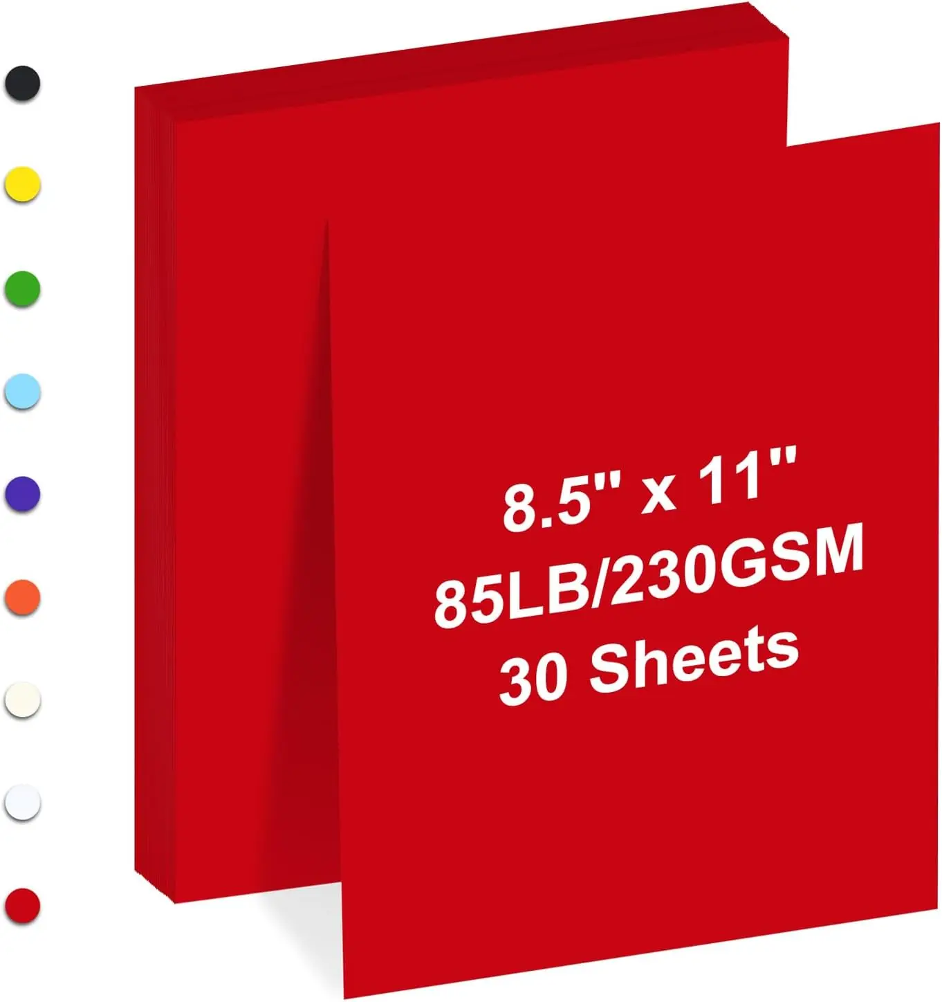 

Red Cardstock 8.5x11 Inches 85lb/230gsm, 30 Sheets Heavyweight Paper for Printing, Invitations, Gift Tags and Card Making