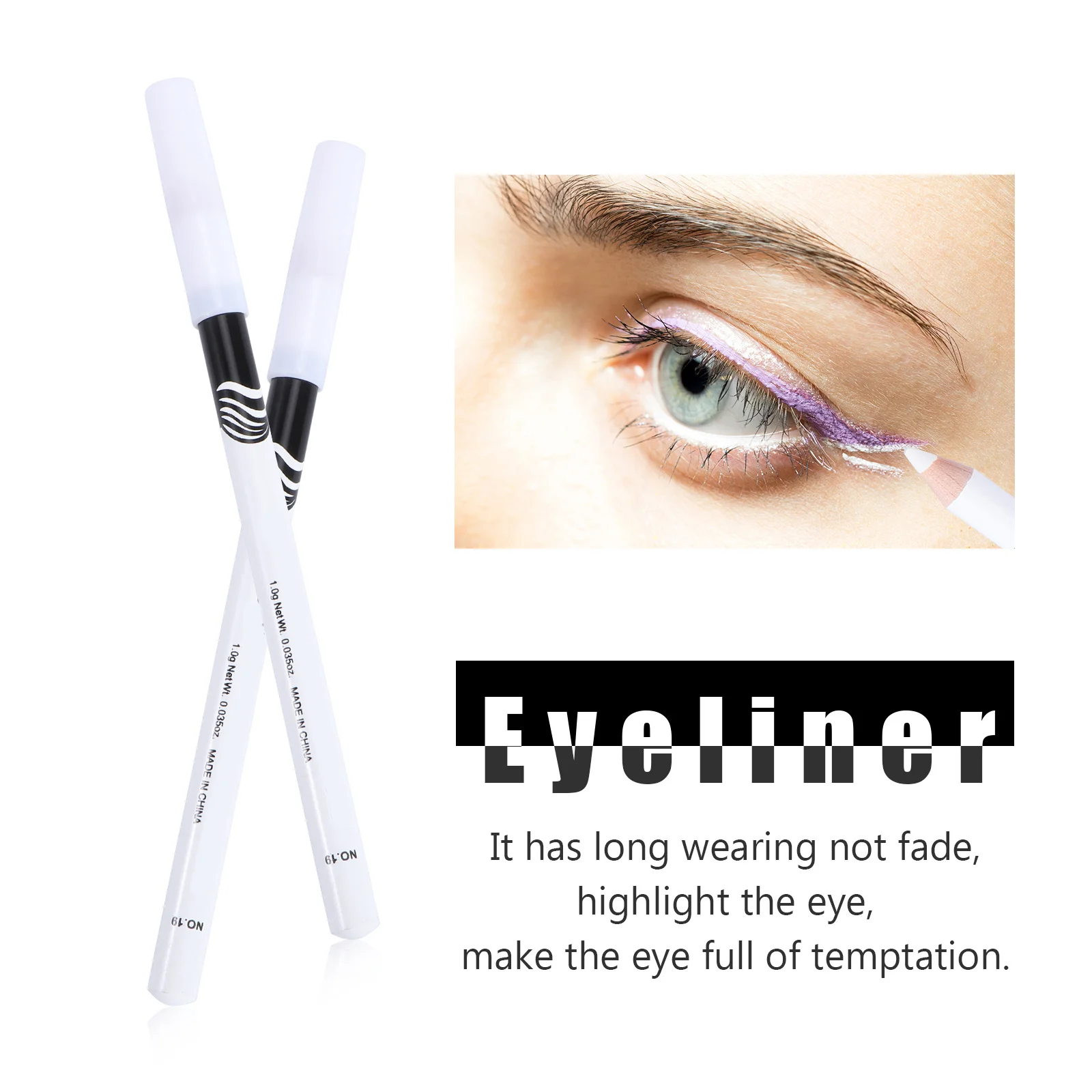 

12Pcs Highlighter Eyeliner Pencil Smooth Texture Strong Stretch Performance Multi Use Makeup Pen Highlighter Makeup Pen