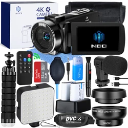 NBD 4K Video Camera 60fps/48MP UHD Video Recording Digital Camera With Remote Control, 18X Digital Zoom Camera Autofocus