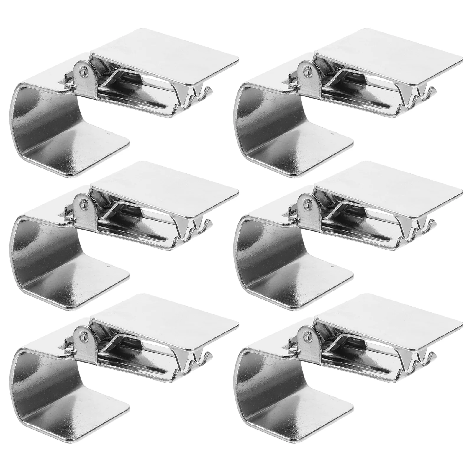 6pcs Stainless Steel Rug Hangers Rug Display Hanging Clamps Display Carpet Curtain Jigs Carpet Quilt Clamps for Hanging Rugs