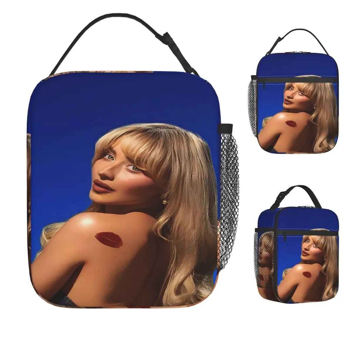 

Sabrina Caprenter Singer Lunch Bag For Unisex Lunch Box Kawaii Cooler Bag Portable Zipper Waterproof Thermal Tote Handbags