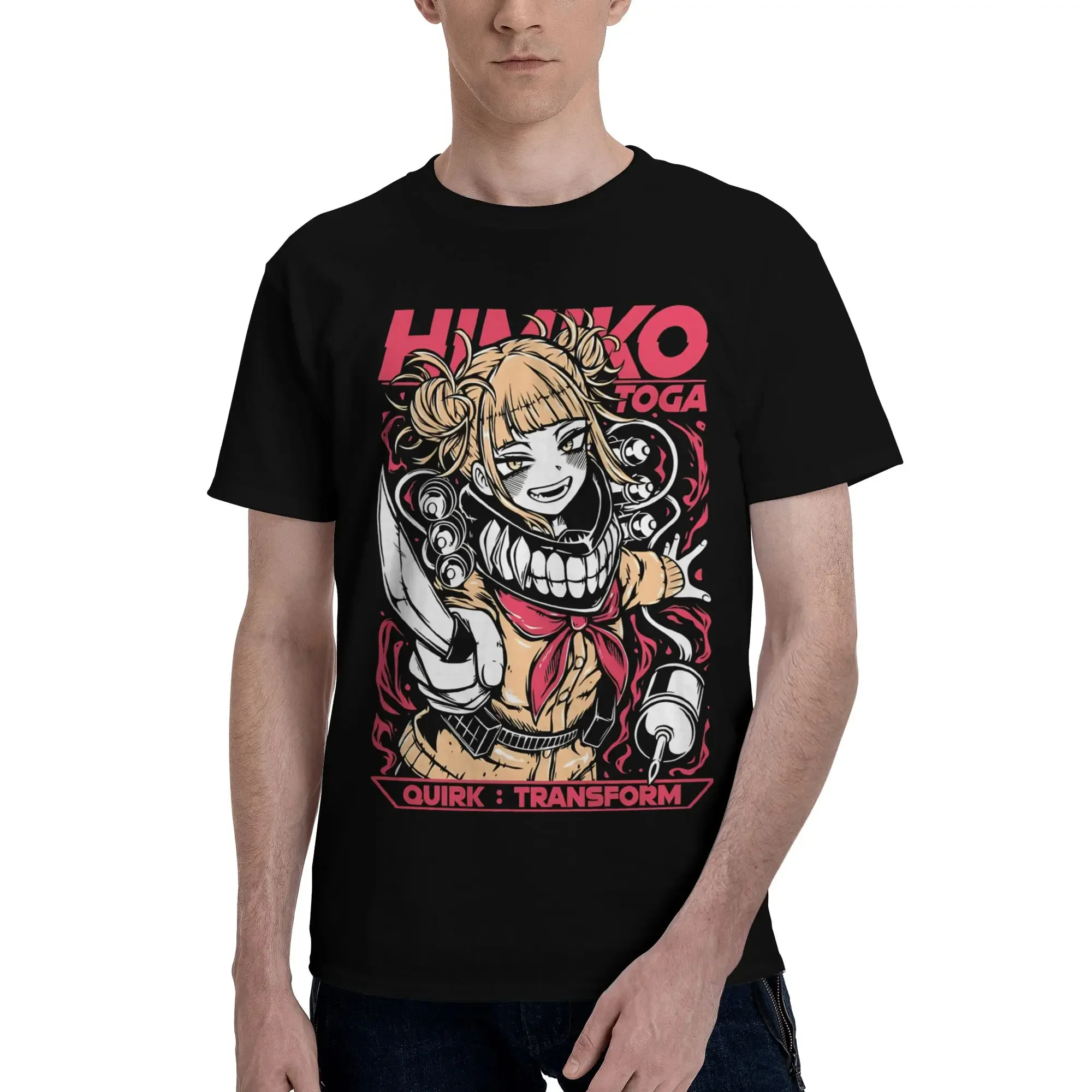 Anime My Hero Academia Transform cutie villain Men's T-Shirt Clothes  Humorous Tee Shirt Short Sleeve fugees 100% Cotton