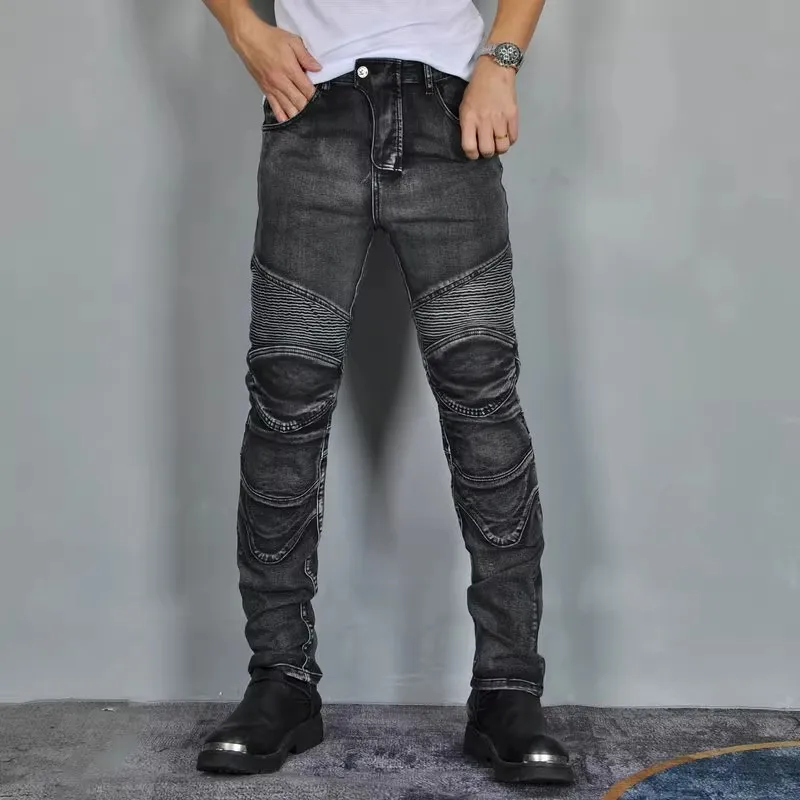 

Loong Байкерские мотоциклетные брюки для мотокросса Knight повседневные защитные джинсы мото спортивные повседневные велосипедные защитные брюки