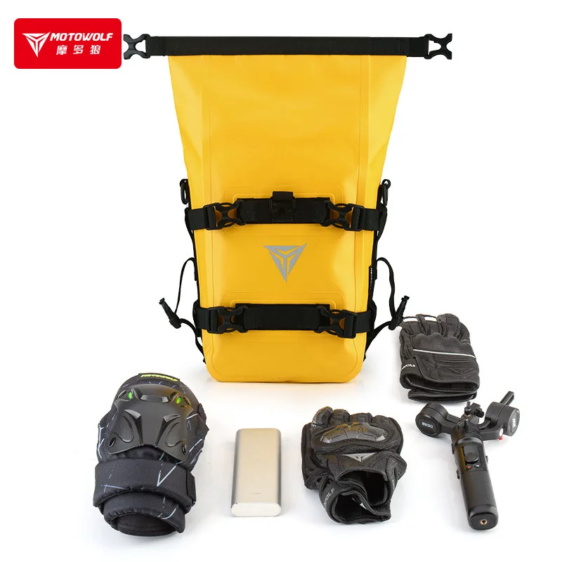 Motorcycle bumper edge bag large capacity waterproof quick release side hanging bag, motorcycle travel waterproof water edge bag