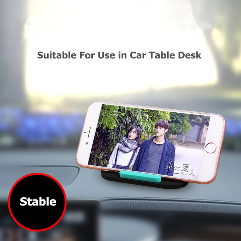 Supporto universale per telefono per pavimento da tavolo Design piramidale in silicone antiscivolo regolabile a 4 angoli per IPhone IPad Samsung Xiaomi 4-11"