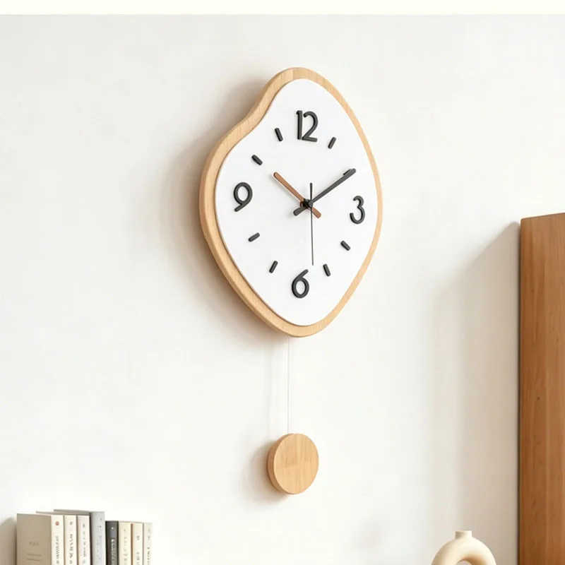 Y*-Nordic Minimalist Clock Wall Simple Fashion Design Silent Creative Xenomorph Wall Clocks Aesthetic Modern Home Decoration