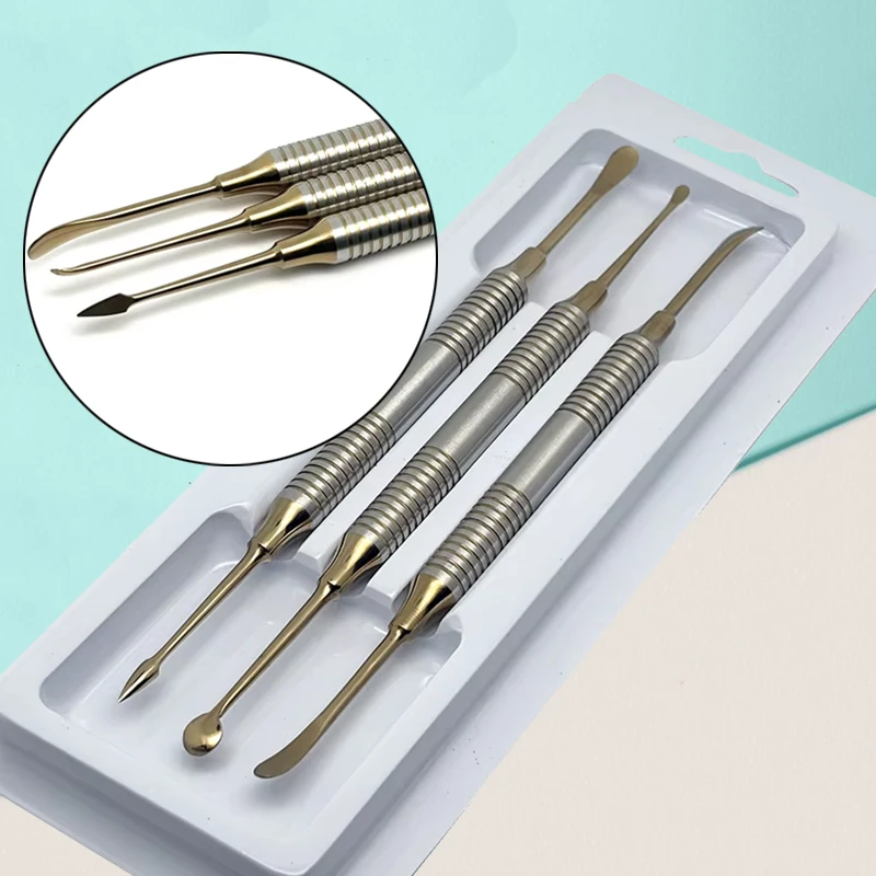 

3Pcs/kit Dental Implant Periosteal Elevator Separator Peristeel Splitter Tool Titanium Material Reflecting or Retracting Tools