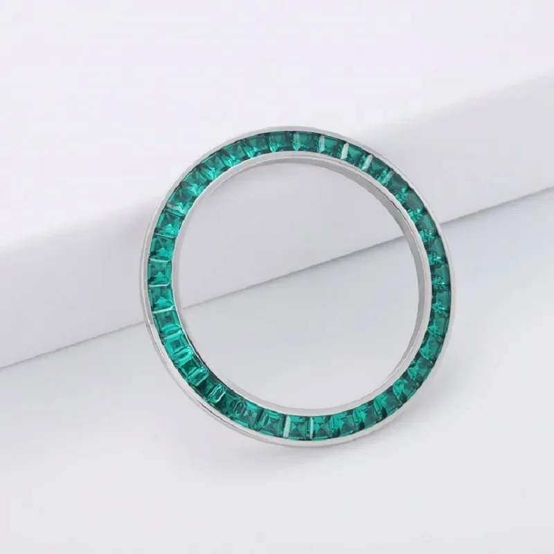 RUIF 2024 Custom Green Nano 36pcs/Set Gemstones Watch Bezel for Daytona 40mm Inserts Made Out of Stainless Steel