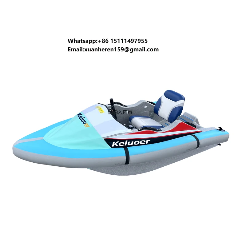 Ternary Lithium Battery Watercraft Kayak Electric Boats High Speed Small Cruise Electric Jet Wave Boat