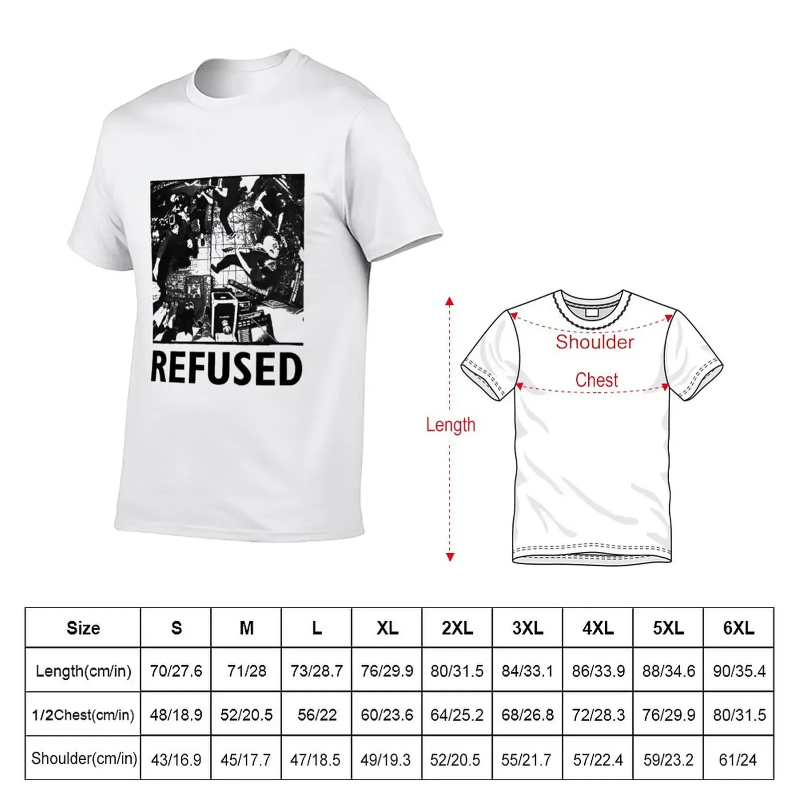 Refused T-Shirt aesthetic clothes customizeds tops Men's cotton t-shirt