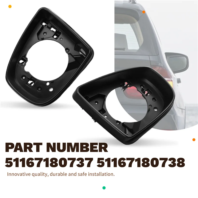 

For BMW X5 SERIES E70 2006-2013 X6 SERIES E71 E72 Car Side Wing Rearview Mirror Frame Trim 51167180737 51167180738