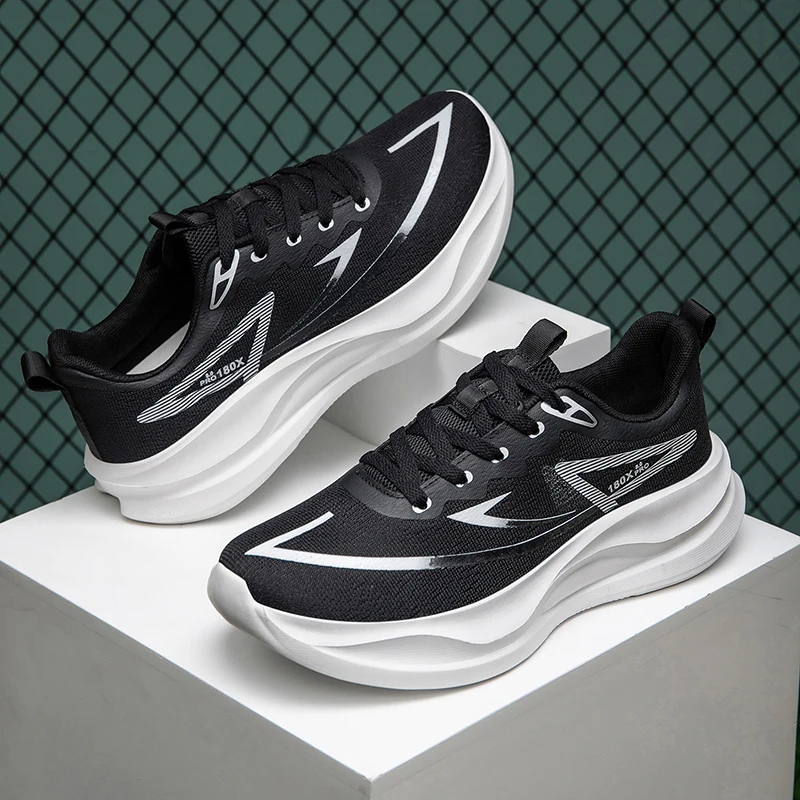 2026 新しい男性スポーツシューズ超軽量メッシュプラットフ - Shock Absorbing Gym Trainers のレビューと価格
