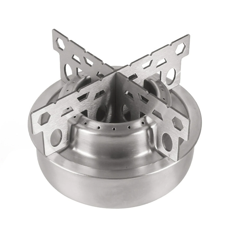 A84X-Portable Mini Alcohol Stove Crosses Stove Stand Rack Alcohol Burner For Outdoor Camp Hike Backpacking Cooking