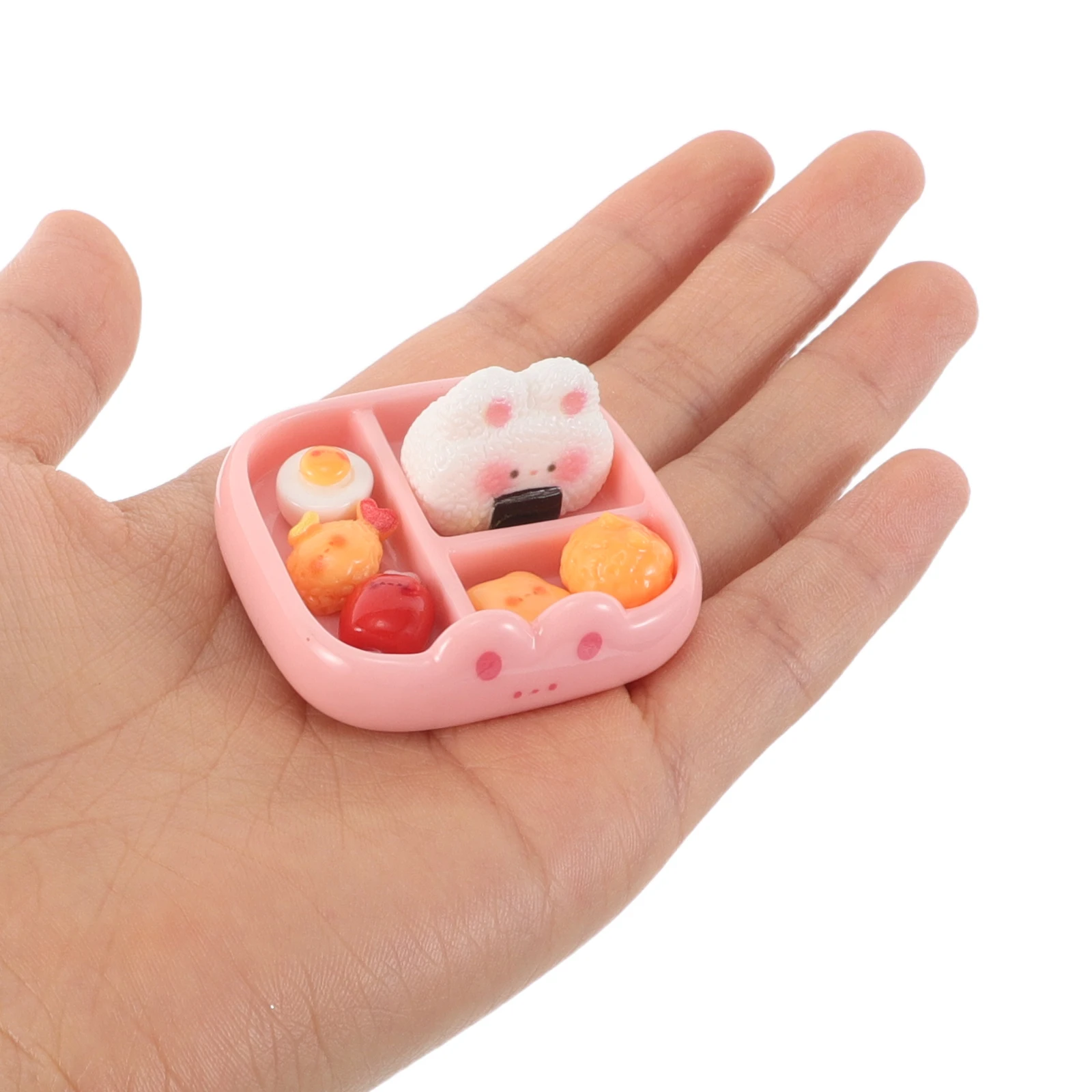 

6pcs Mini Bento Dollhouse Meal Set Japanese Food For Miniature House Accessories, Resin Sushi Figurines, Tiny Lunch Box Display,