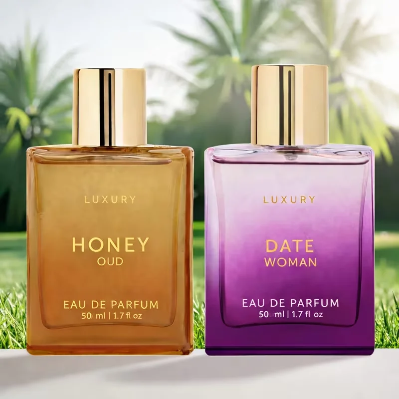 

Luxury Ladies Perfume Set 2Pcs/1Pc Honey Oud Date Coconut Fragrance 3.38 Oz/1.69 Oz Designer Style Women's Gift Set