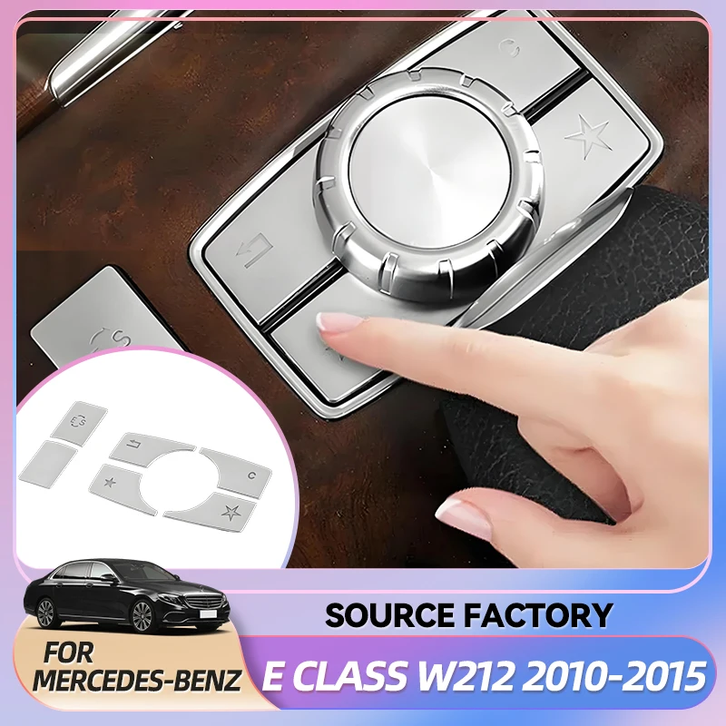 

Внутренние наклейки для Mercedes-Benz E Class W212 2010-2015, пластиковая крышка для центральной консоли, мультимедийные кнопки, накладка на кнопку Tri