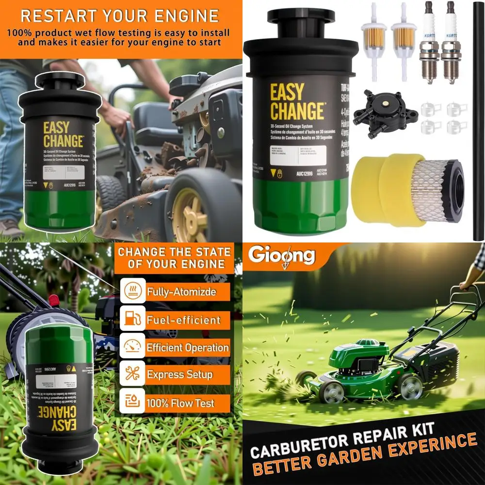 

Комплект для обслуживания садовых и газонных тракторов - совместим с моделями JD E120, E130, E150, S120, S130 и серий 100.