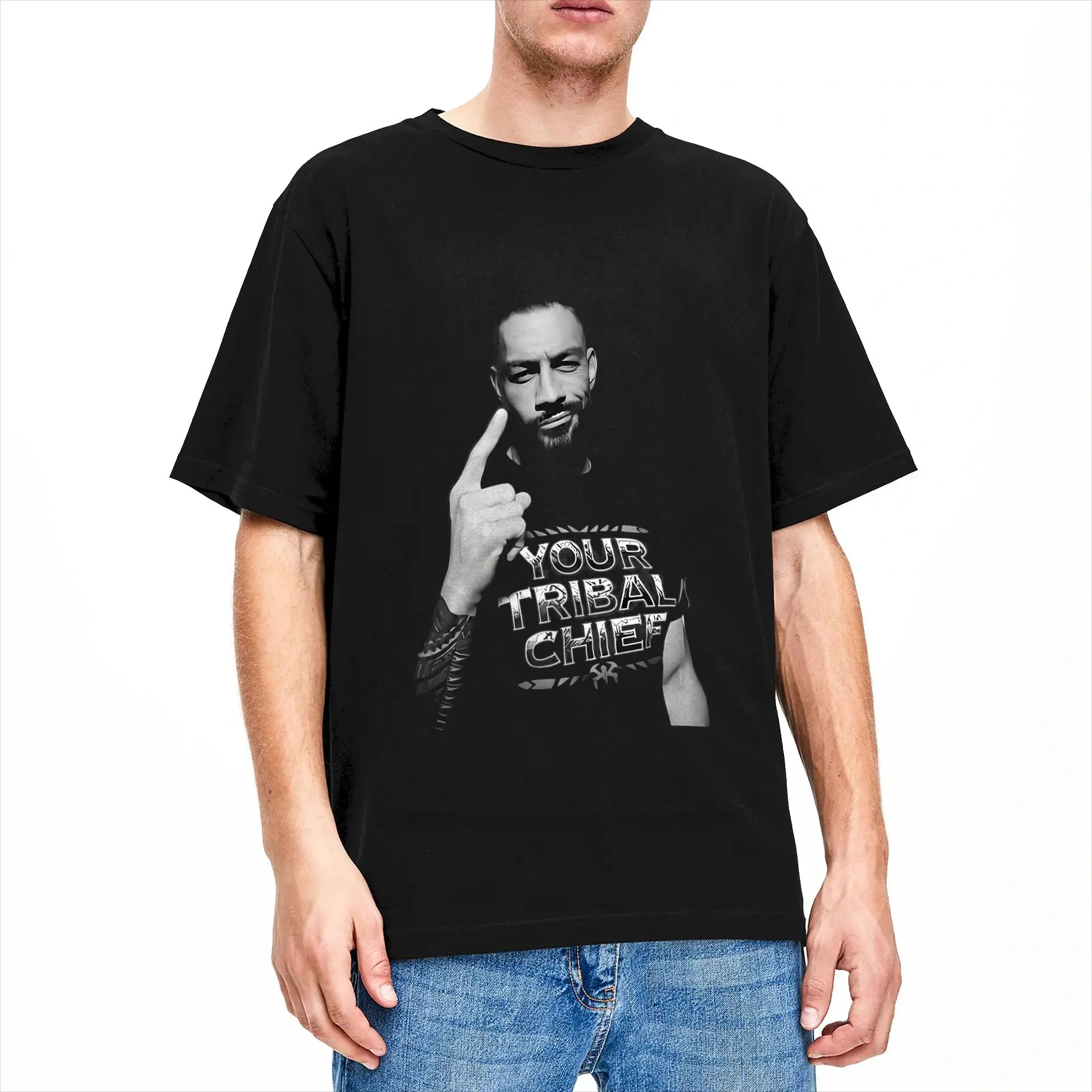 Novelty Roman Reigns YTC T-Shirt Men Cotton Short Sleeve  Crewneck Summer TopsTops