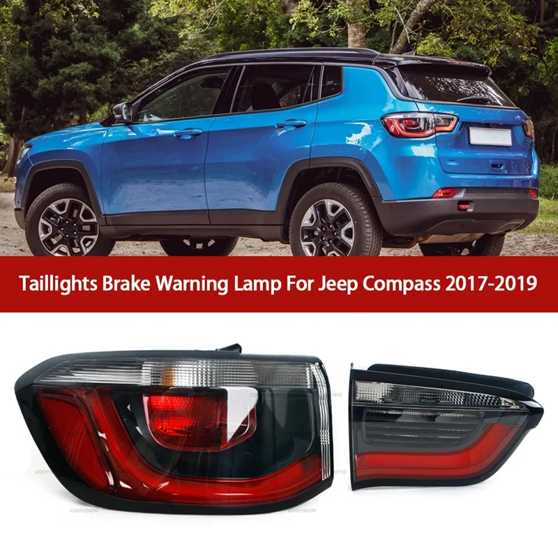 

Car Rear Tail Light Turn Signal Taillights Brake Warning Lamp For-Jeep Compass 2017-2019