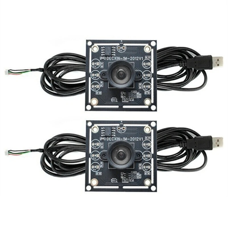

2PCS 100 Degree Camera Module 1MP OV9732 1280X720 USB Free Driver Manual Focus,With 3 Meter Cable For Winxp/7/8/10