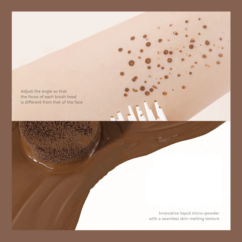 Timbro per lentiggini finte per il viso Cuscino d'aria Lentiggini realistici Simulazione naturale Punto finto Sigillo per pettine Cosmetico per trucco impermeabile