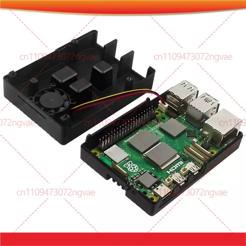 Pure Aluminum Protective Shell For Raspberry Pi 5 Metal Armor Case With Thermal Conductive Gel Power Tools Accessory