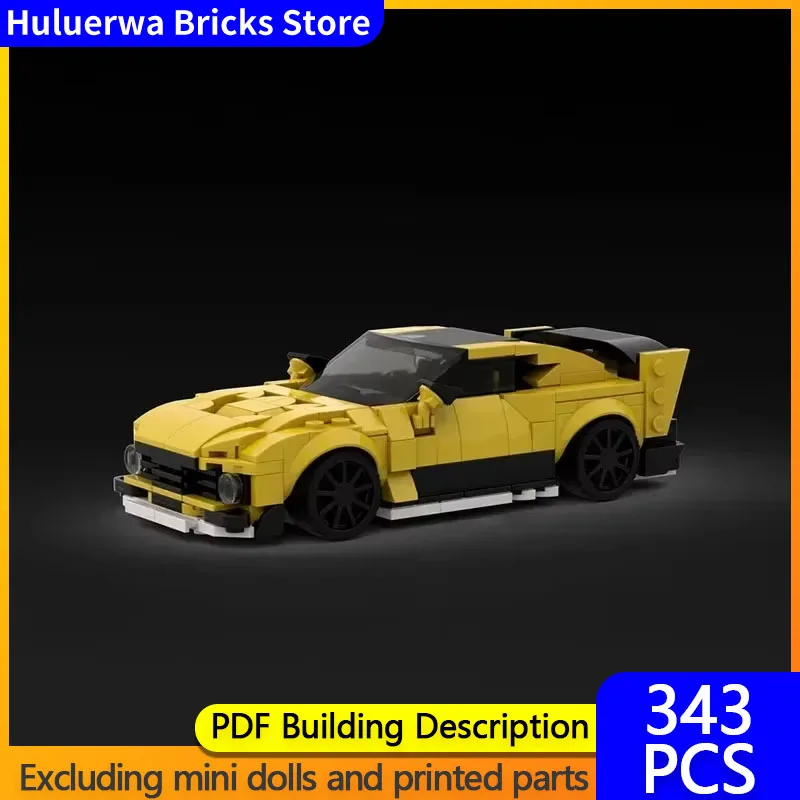 Speed Champion Model MOC Building Bricks Twelve Cylinders Supercar Modular Technology Gifts Holiday Assemble Children Toys Suit