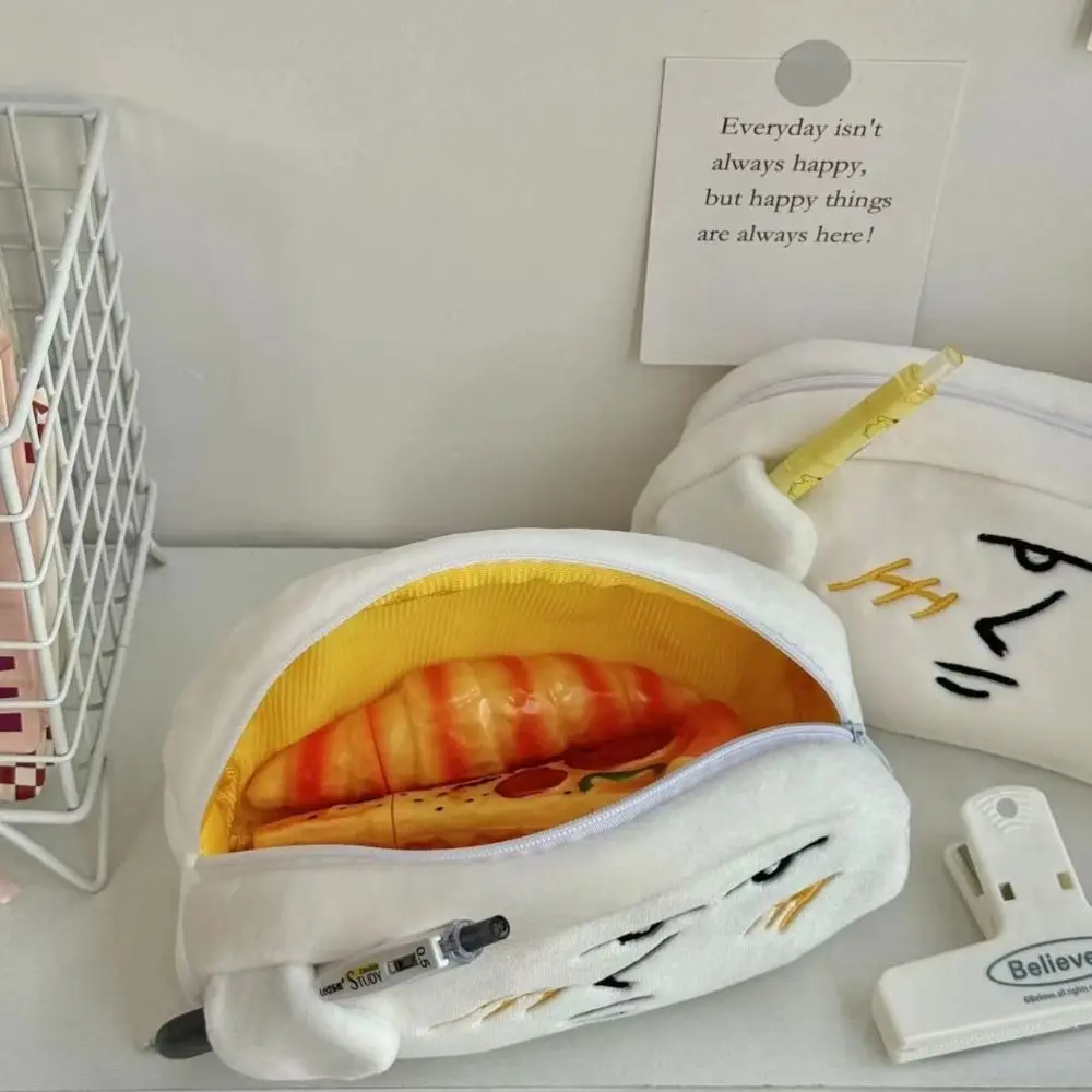 

Sweet Large Capacity Funny Expression Pencil Pouch Makeup Bag Cosmetic Bag Pen Case Cartoon Stationery Storage Bag Girl Pen Bag