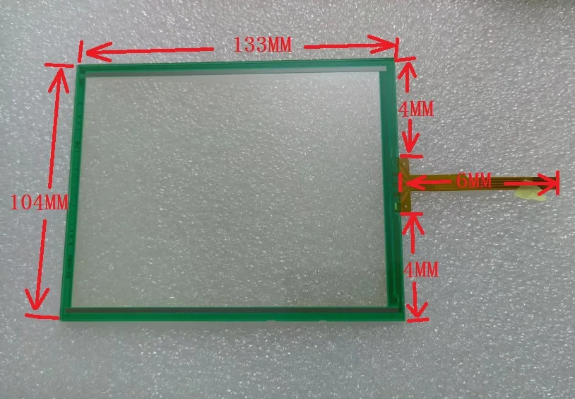 

Yqwsyxl Touchpad 5.7 Inch 4-Line 133*104 N010-0554-X168/01 4H Resistive Touch Screen Digitizer Glass Panel Sensor