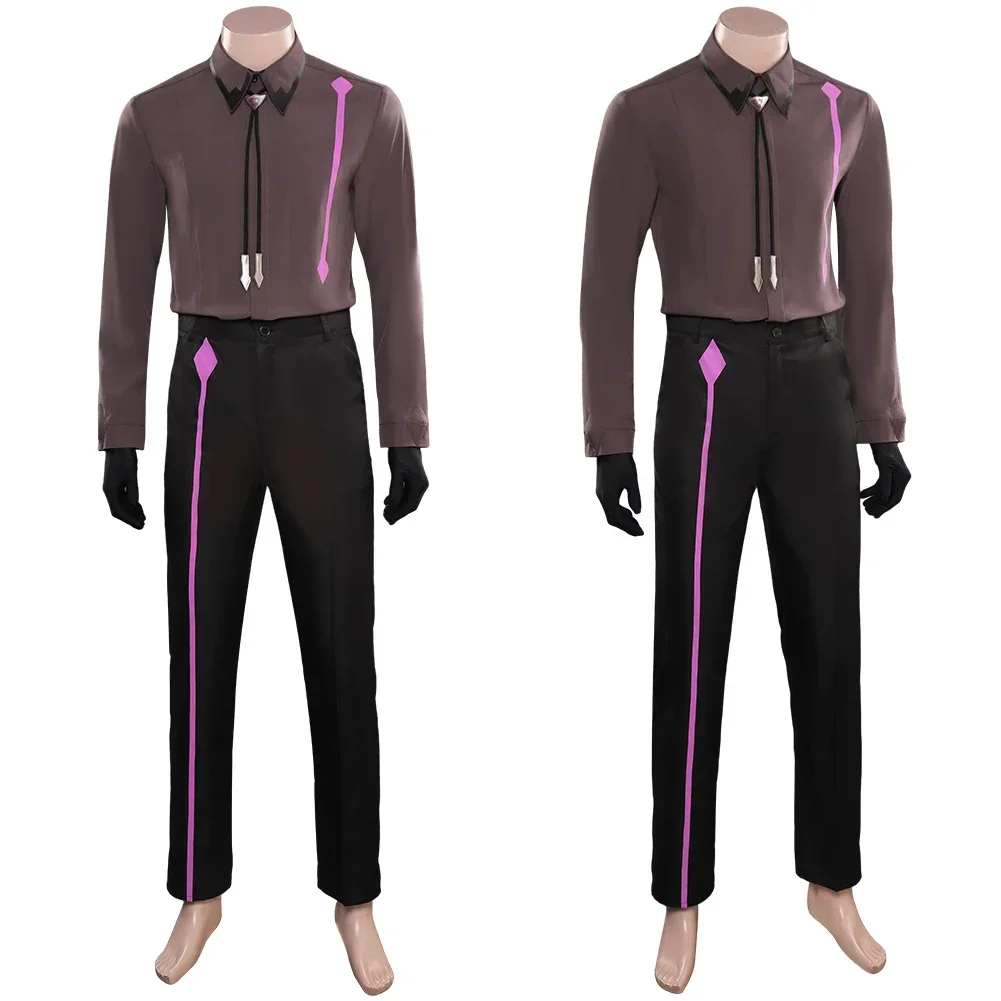 男性、ハロウィーンの衣装、カーニバルパーティー、サイドリスロールプレイスーツ、ジャケット、パンツ、大人のためのアニメの視野