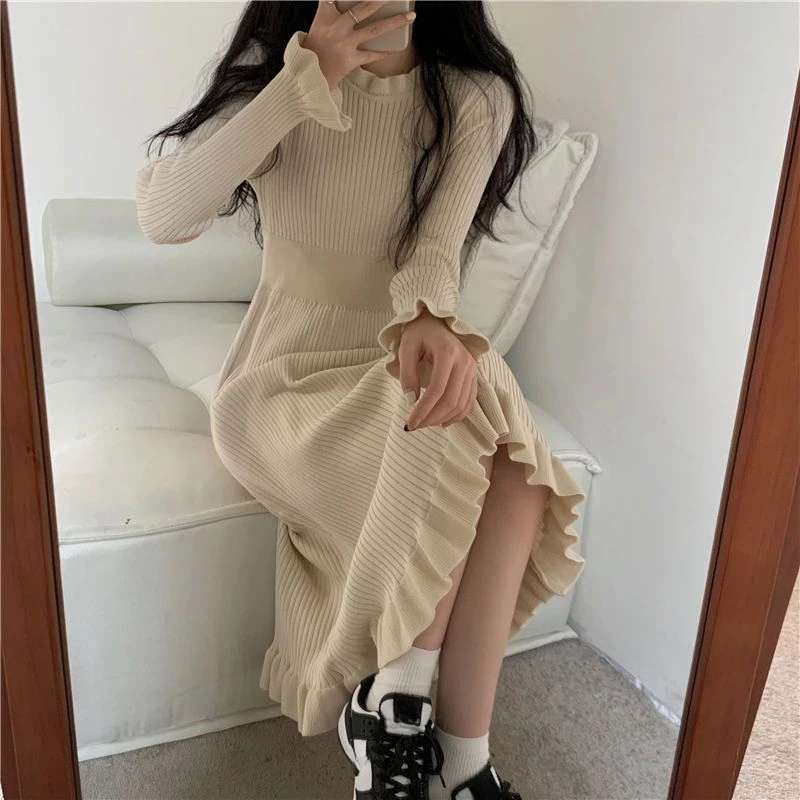 Off White Bodycon Woman Dress Solid Knitted Evening Crochet Dresses for Women Black Robe Maxi Long Clothes Cotton Promotion Thic