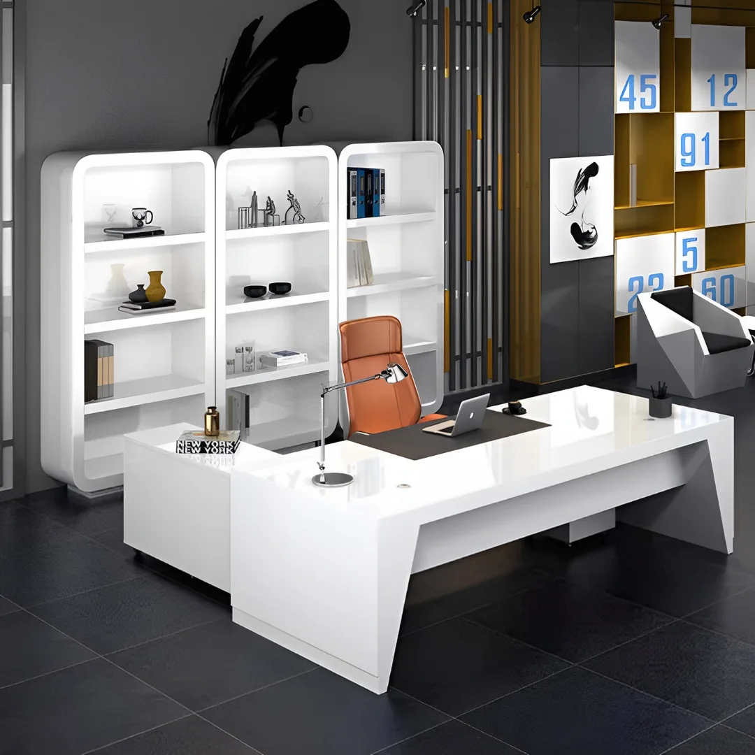 Simple file cabinet Modern office background Painted floor-to-ceiling display File cabinet Personalized office display Savings