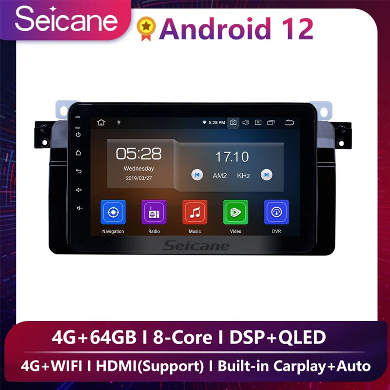 Seicane 8 Inch Android 10.0 Car Radio GPS Navigation System For 1998 1999 2000-2006 BMW 3 Series M3 E46 316i 318i 320i 323i 325i