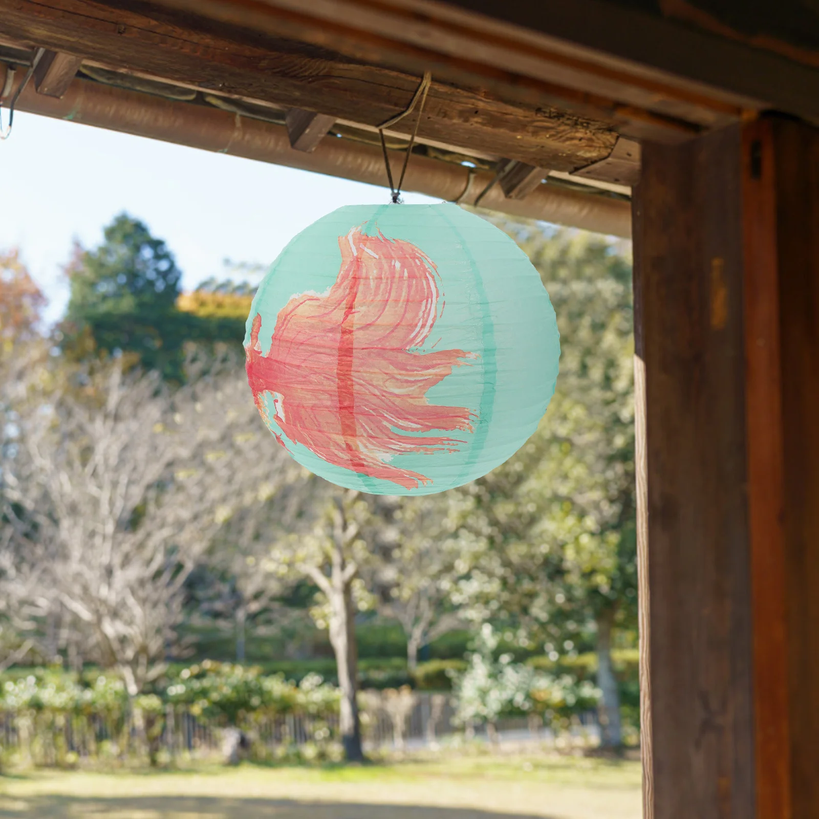 Lámpara de Papel de Arroz de 4 Piezas, Farol Decorativo de Estilo Japonés para Colgar en Salas de Té, Bibliotecas, Jardines, Bodas, Lámpara Colgante Asiática