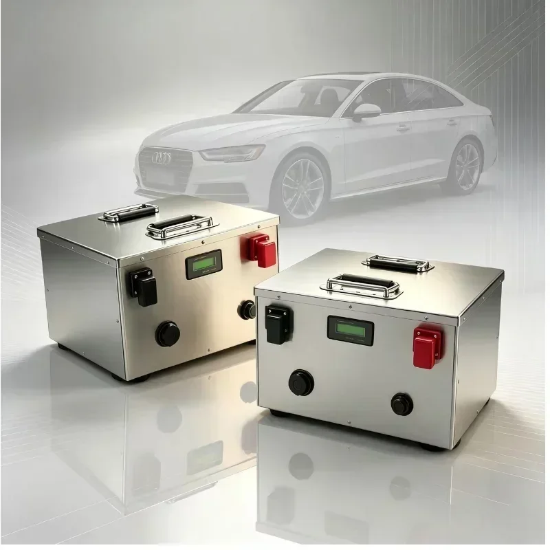 24V Rechargeable Lithium Battery Pack 80Ah-500Ah with BMS And Charger for Solar RV Boat Trolling Motor Off-Grid Power System