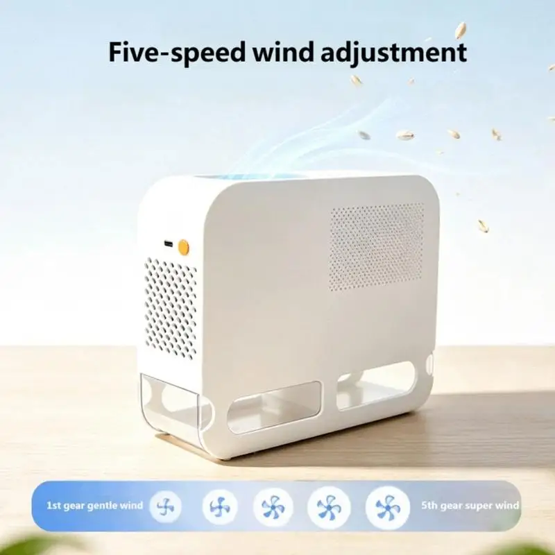 652F Mixed Feed Sorting Machine for Small Pet Birds, USB Input with Front Vent Slot and Clear Collection Tray at Homes
