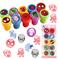 10/20/30pcs Spiderman Seal Stamps Party Favors Birthday Gifts for Kids Goody Bag Fillers Classroom Rewards Prizes