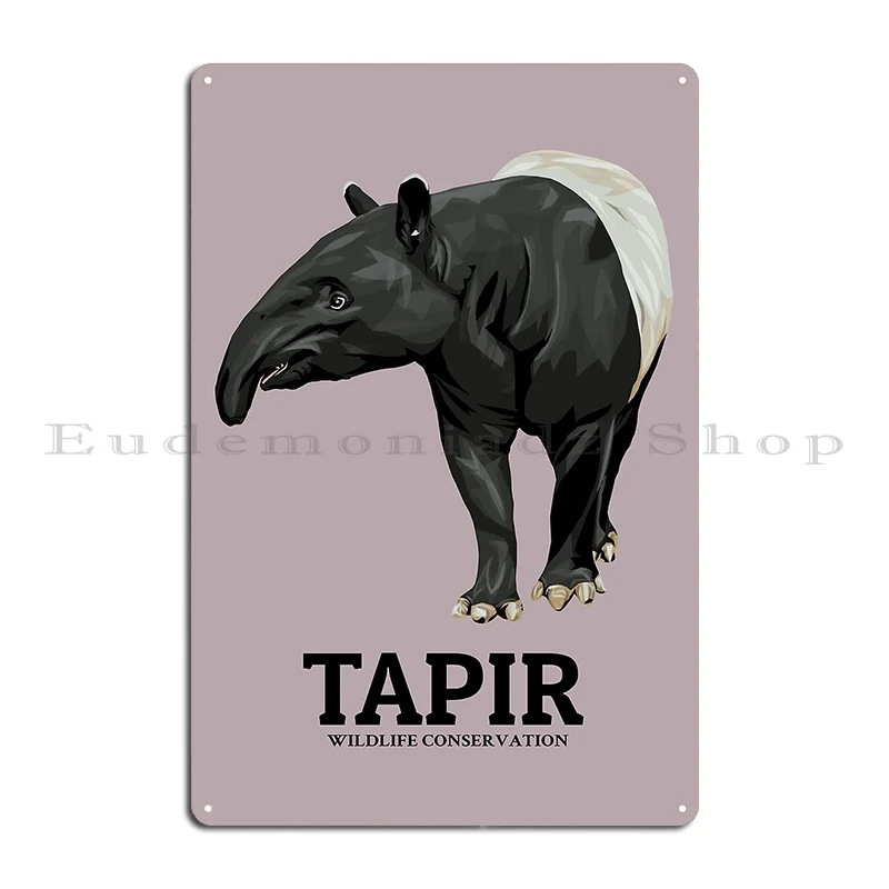 Tapir Conservation Metal Signs Customize Custom Wall Cave Bar Cinema Tin Sign Poster