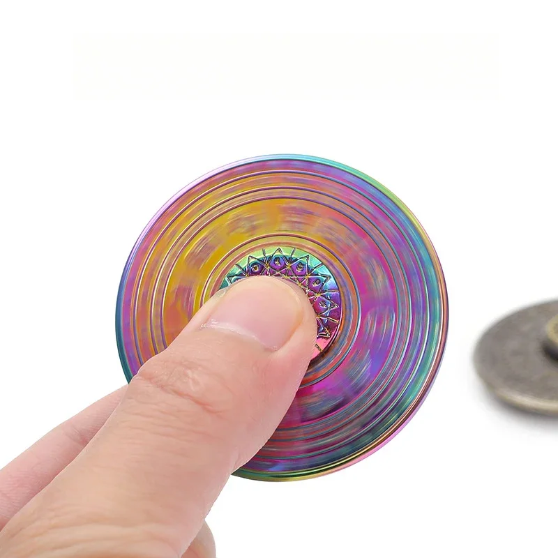 UFO Hand Fidget Spinner EDC Metall Kreisel Spitze Gyro Stress Relief Spielzeug Gyro Lindern Angst Stress Antistress ADHS Kinder