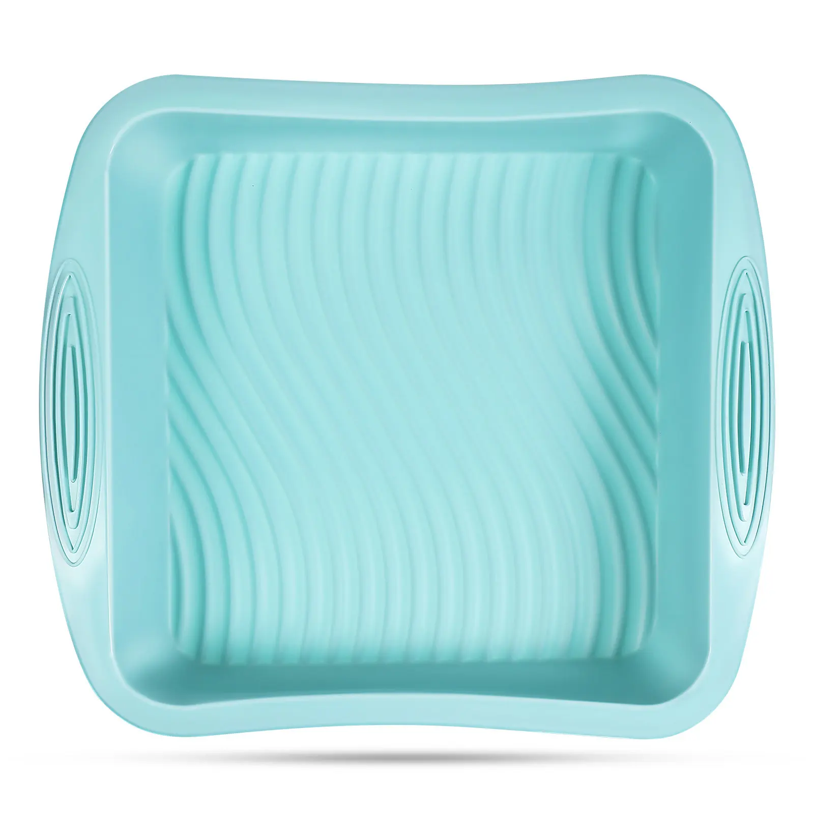 Silicone Baking Tin Square Cake Pan Nonstick Nonslip Handle Deep Loaf Pan Bread Toast Baking Tray Bakeware Kitchen Bake Supply